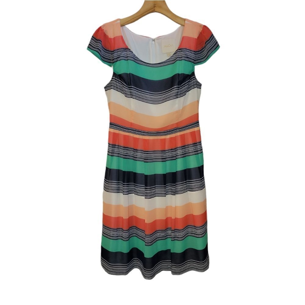 Modcloth Made for Each Color Striped Retro Summer Dress M